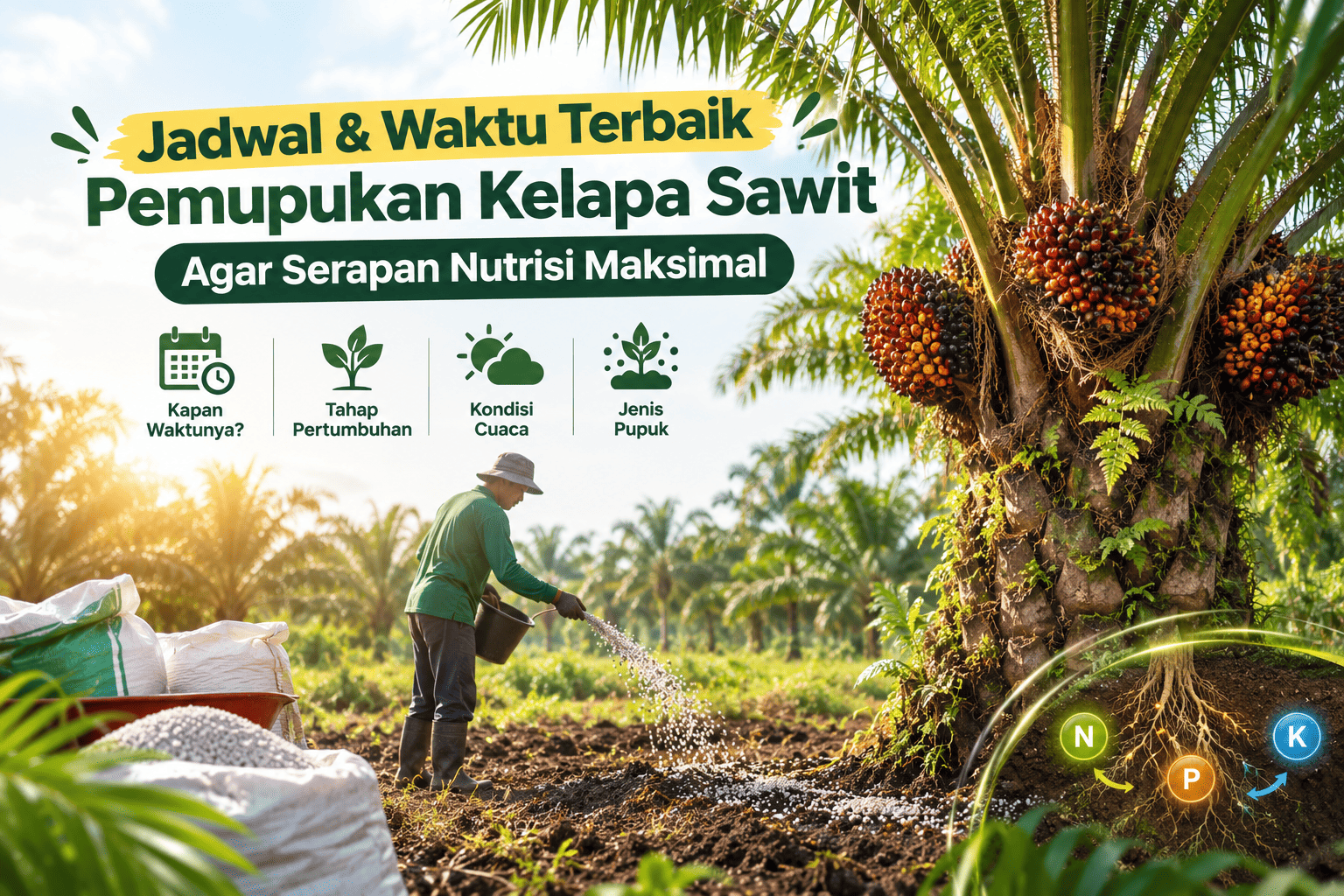 Best Schedule & Timing for Oil Palm Fertilization to Maximize Nutrient Absorption